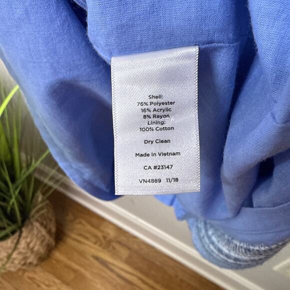 Talbots Plus Women's Stripe Tweed Shift Dress Size 16W Sleeveless Pastels - Picture 9 of 9